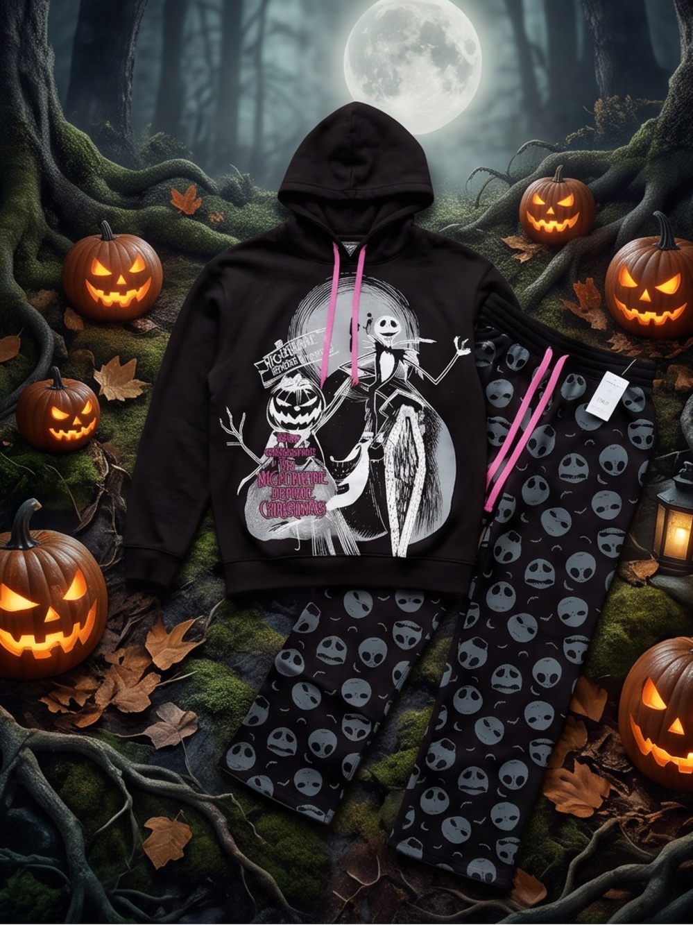 NWT Disney’s “The Nightmare Before Christmas” Hoodie and Matching Lounge Pants